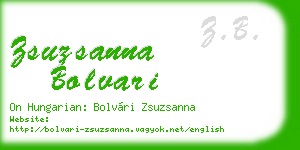 zsuzsanna bolvari business card